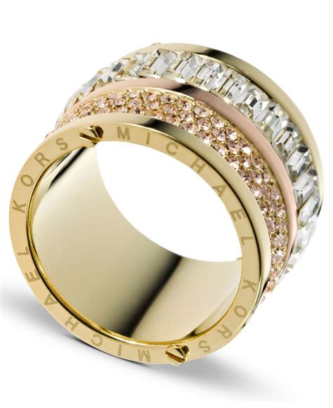 michael kors multi stone barrel ring|Jewelry .